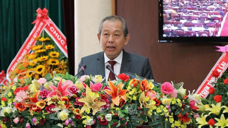 PTT Trương Hòa Bình lưm, pa  bhrợ đhị chr’val k’noong k’tiếc Ia Dom
