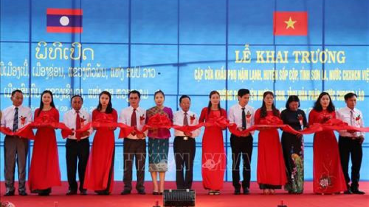 Sơn La: Khánh thành 2 cửa khẩu k’tứi Nậm Lạnh (Sơn La-Việt Nam) lâng Mường Pợ (Hủa Phăn-Lào)