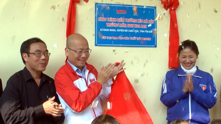 Tỉnh Đoàn Yên Bái Pa lứih bh’rợ lớp pa choom đoọng mầm non ha chr’hoong da ding ca coong Mù Cang chải