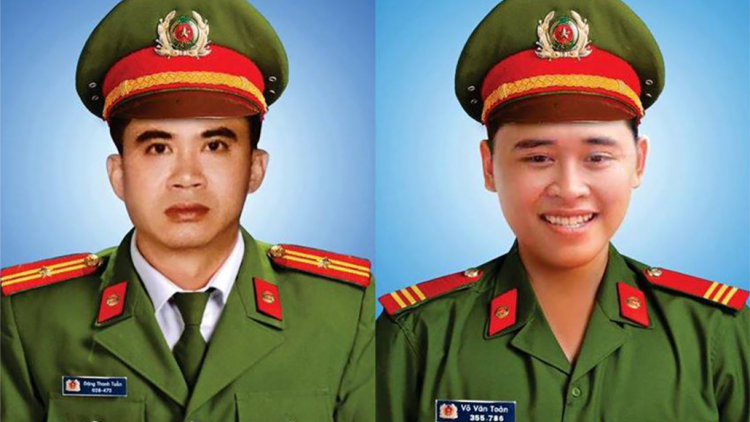 Đơơh hân coop 7 cha năc bhrợ t’bil rau têêm ngăn đhị zr’lụ ăt mamông bhrợ 2 cán bộ, chiến sĩ cảnh sát lâh chêệt bil