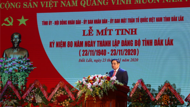 T’cooh Phạm Minh Chính pâh bh’rợ 80 c’moo bhrợ t’vaih Đảng bộ tỉnh Đắk Lắk
