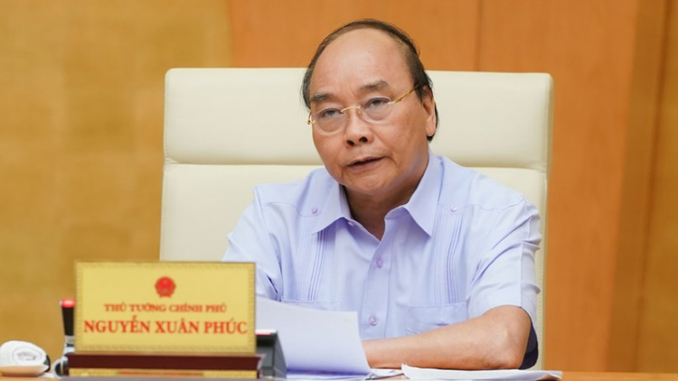 Thủ tướng Nguyễn Xuân Phúc k’đươi thành phố Đà Nẵng bhrợ têng bhiệc đoọng đhanuôr ặt pa tuông ting cơnh Chỉ thị 19 tợơ ha dưm t’ngay 28/7