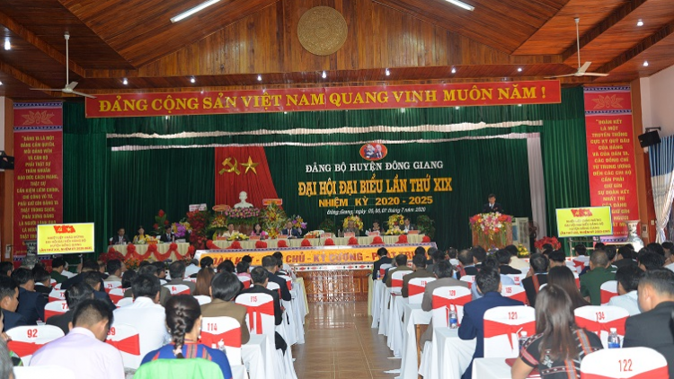 Đại hội đại biểu Đảng bộ chr’hoong Đông Giang, tỉnh Quảng Nam nhiệm kỳ 2020-2025