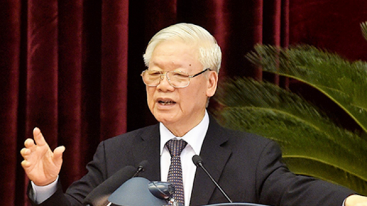 Xay truih c’nặt prá xay coh x’rịa Hội nghị Trung ương 13 âng Tổng Bí thư, Chủ tịch k’tiêc k’ruung Nguyễn Phú Trọng.2 Xay bhrợ liêm xang dự thảo pazêng văn kiện p’căh Đại hội XIII âng Đảng