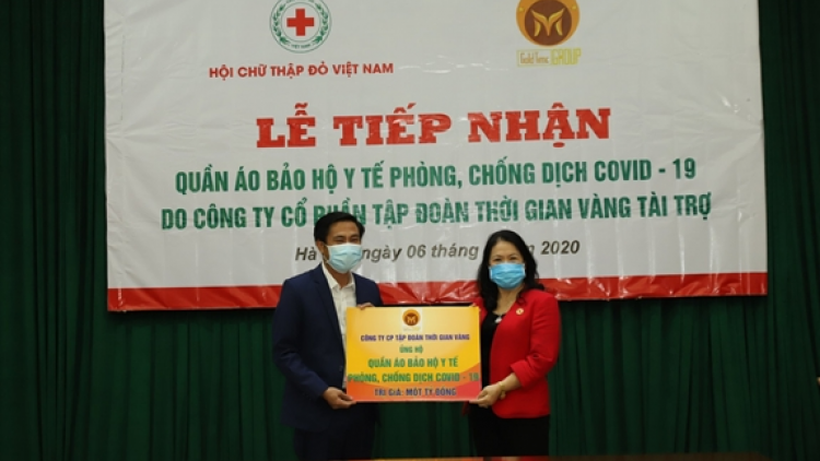 Hội chữ thập đỏ Việt Nam đương pay zooi zúp zêl cha groong pr’lúh Covid-19