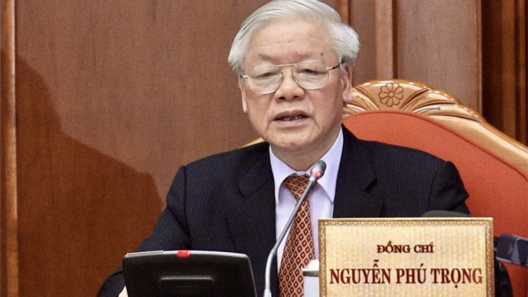 Bhrợ têng xang Hội nghị Trung ương 12, Khoá XII: Tổng Bí thư, Chủ tịch k’tiêc k’ruung Nguyễn Phú Trọng: Rơợt lâng cr’noọ bh’rợ âng pazêng c’bhuh arọp abhuy ta bơơn pa hư, bhrợ tr’pác, bhrợ t’bil rau têêm ngăn âng k’tiêc k’ruung hêê