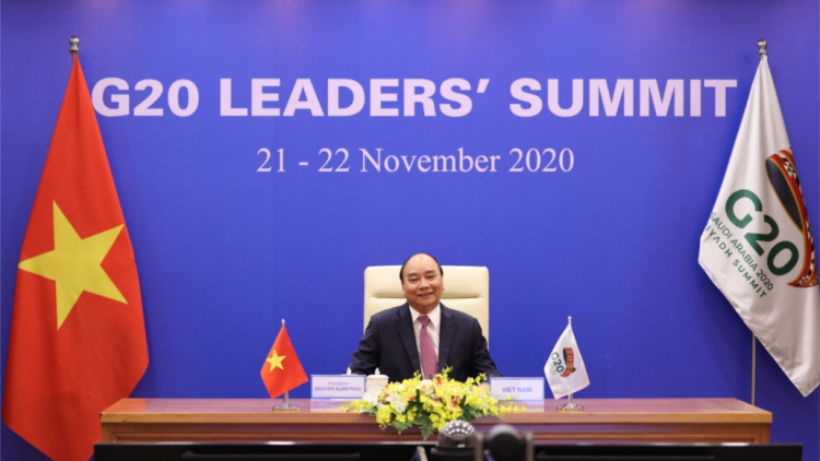 Thủ tướng Chính phủ Nguyễn Xuân Phúc k’đươi moon G20 zup zooi zên bạc, công nghệ đoọng ha pêê k’tiếc k’ruung xoọc ha dưr