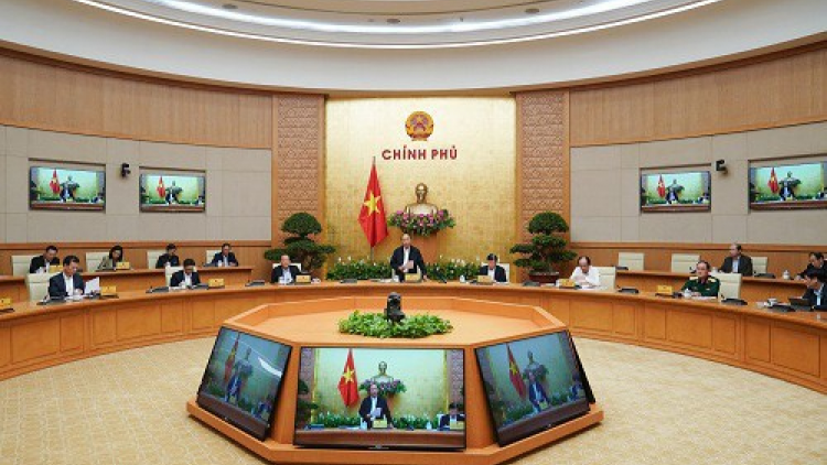 Thủ tướng Nguyễn Xuân Phúc k’đhợơng lêy pr’họp Chính phủ đăh Covd-19