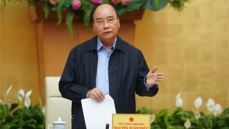 Thủ tướng k’đươi moon nắc pa xiêr ếp bhlầng đhr’năng k’rong bấc ma nuyh đoọng pa xiêr trơơi boọ Covid-19