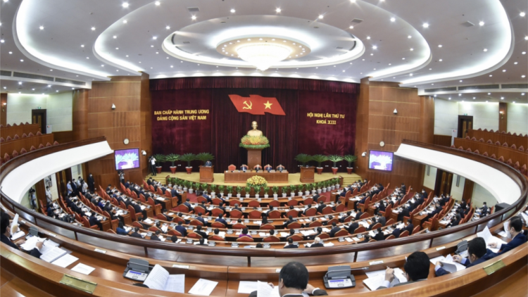 T’ngay bhrợ bhiệc coh g’luh tr’nơơp âng Hội nghị g’luh 4 Ban Chấp hành Trung ương Đảng khoá XIII