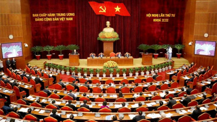 T’ngay bhrợ bhiệc g’luh pêê âng Hội nghị g’luh 4 Ban Chấp hành Trung ương Đảng khoá XIII