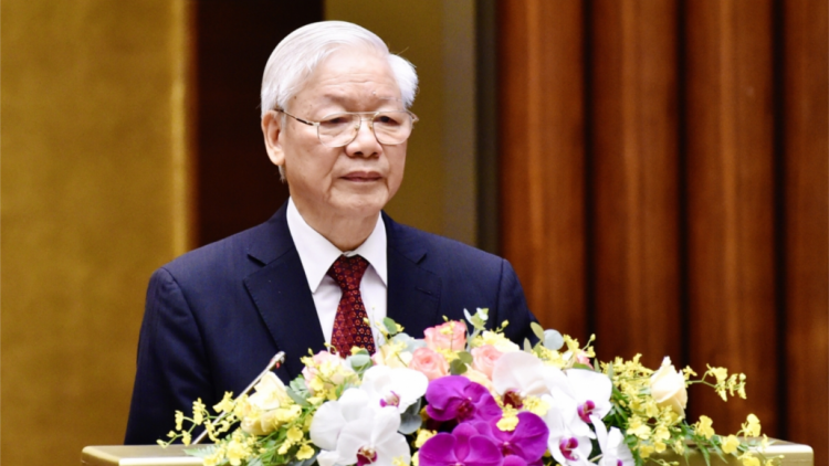 Tổng Bí thư Nguyễn Phú Trọng: Hô Chí Minh – Muy xr’mil tr’clá tr’ang pa bhlâng đoọng pazêng ahêê ta luôn học tập lâng ting lêy xay bhrợ