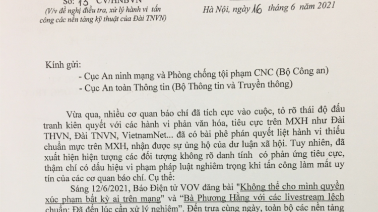 Hội Nhà báo Việt Nam k’đươi moon lêy cha mêết, toom coọp rơợng nhâm bh’rợ lêy moót bhrợ cắh liêm crêê cóh mạng Báo điện tử VOV