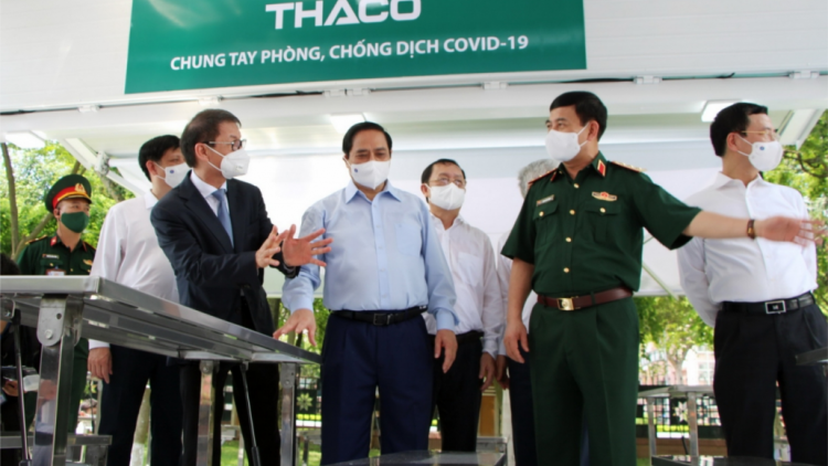 THACO  bhrợ têng lâng cher đoọng 126 xe âng đơơng vắc xin lâng tiêm chủng lưu động đoọng ha Bộ Y tế