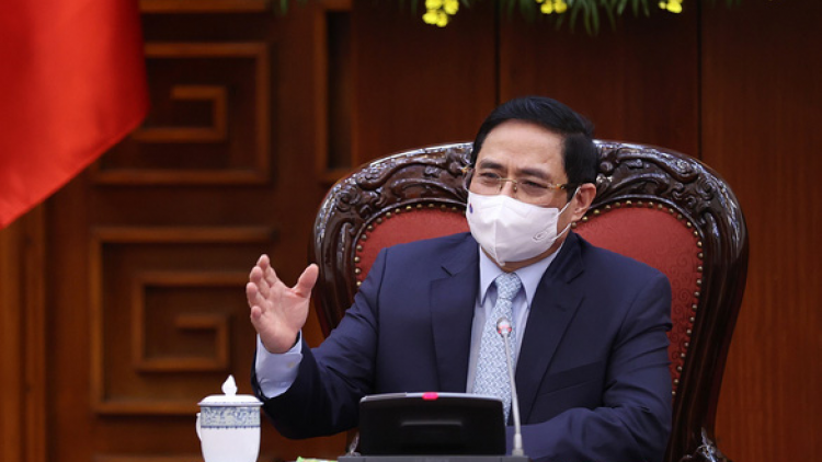 Thủ tướng Chính phủ bhrợ bhiệc lâng pazêng vel đong ooy bh’rợ zâl cha groong Covid-19