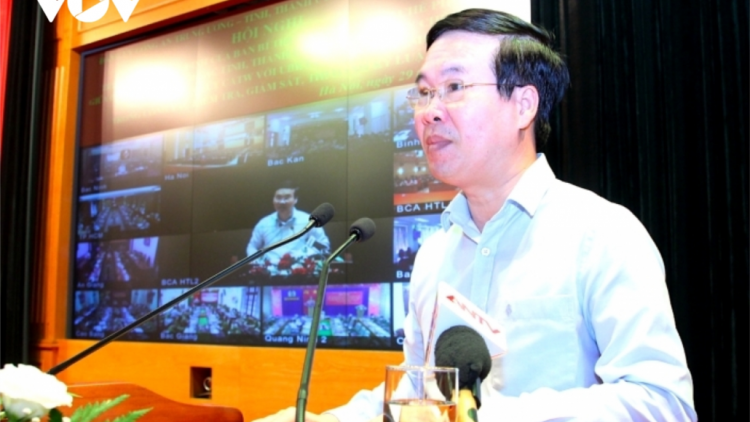Thường trực Ban Bí thư Võ Văn Thưởng pâh bh’rợ prá xay xay bhrợ xa nay pazum bhrợ đh’rưah bhlưa Bộ Công an lâng apêê tỉnh, thành uỷ