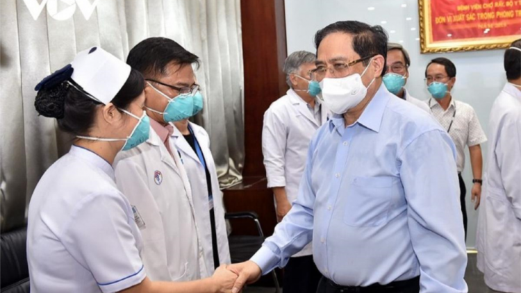 Thủ tướng Chính phủ k’đươi moon xay bhrợ apêê bh’rợ đoọng manuyh bhrợ y tế zêl, cha groong Covid-19