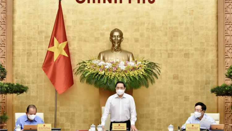 Thủ tướng k’đhơợng xay pr’họp Chính phủ c’xêê 4 c’moo 2021
