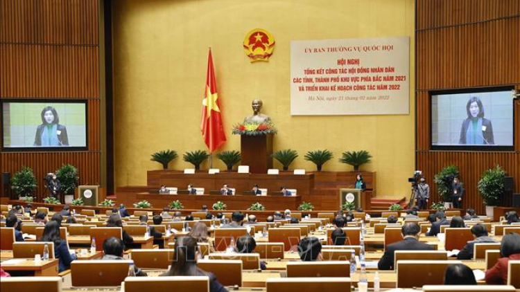 Chủ tịch Quốc hội k’đhơợng bhrợ Hội nghị k’rong pa zêng Hội đồng nhân dân apêê tỉnh, thành phố zr’lụ n’đăh Bắc