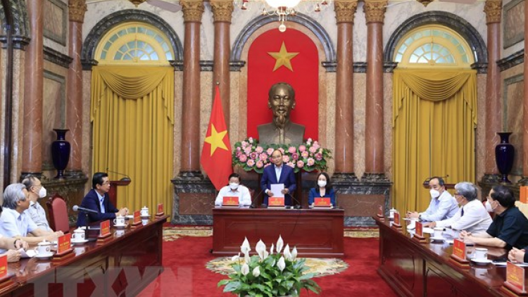 Chủ tịch nước Nguyễn Xuân Phúc: Pa zay zư lêy đhr’năng bhrợ têng, bh’nơơn apêê dự thảo âng Đề án bhrợ pa dưr Nhà nước pháp quyền