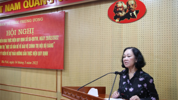 P’căn Trương Thị Mai: Zư lêy chính trị nội bộ năc xa nay bh’rợ chính trị âng cán bộ, đảng viên