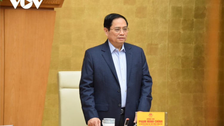 Thủ tướng Phạm Minh Chính k’đhơợng bhrợ pr’hop ooy bh’rợ zêl lâng cha groong Covid-19 coh bêl Tết