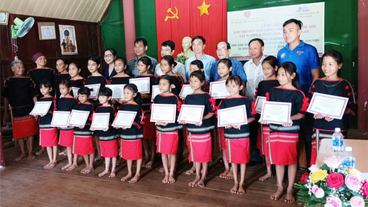 Đăk Lăk: Pr’lứch, pazao đoọng chứng nhận ha lớp pa choom chiing goong pân đil Ê Đê Bih