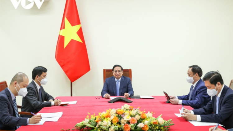 Thủ tướng Phạm Minh Chính haanh deh Tết ty đanh âng Lào lâng âng Campuchia