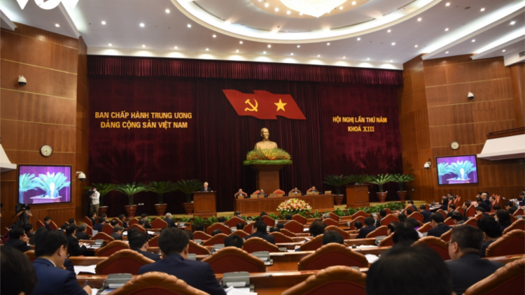 Thông cáo báo chí đăh t’ngay pa bhrợ thứ 2 âng Hội nghị g’luh 5 Ban Chấp hành Trung ương Đảng khóa XIII