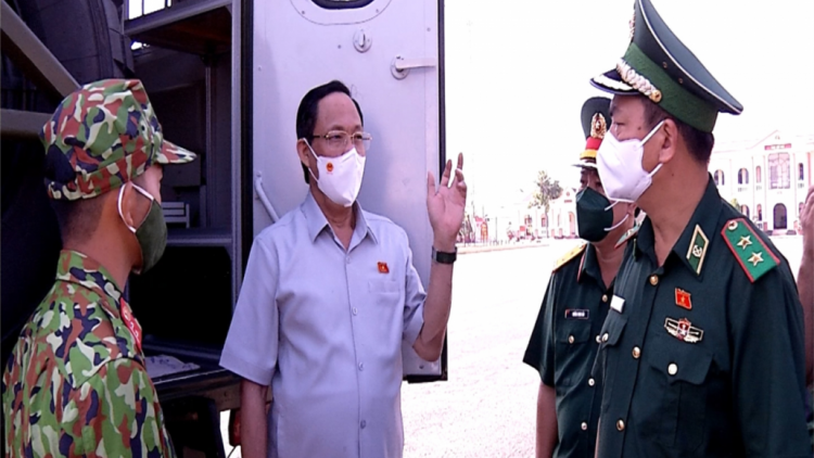 Phó Chủ tịch Quốc hội lưm, hơn deh Tết Trung đoàn Cảnh sát cơ động Tây Nam Bộ lâng Lữ đoàn thông tin 29, Quân khu 9