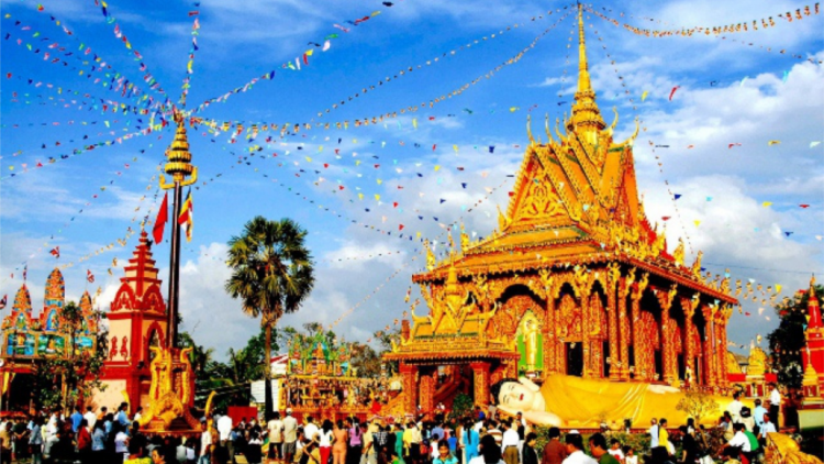 Thủ tướng Chính phủ Phạm Minh Chính pa gơi Thư hơnh deh đhanuôr, đồng chí lâng apêê vị chư tăng ma nuyh Khmer bêl Tết Chôl Chnăm Thmây