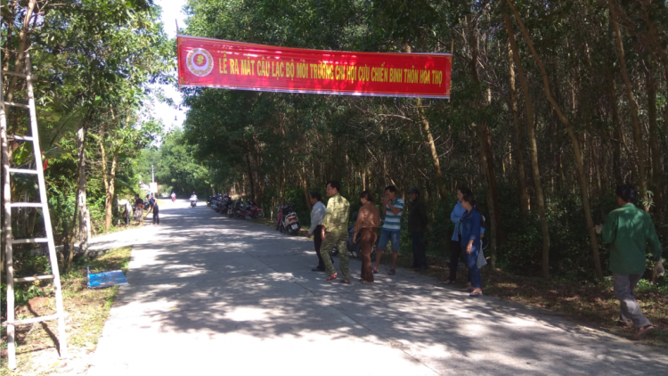 Hội cựu chiến binh Hòa Vang pa zum têy tu môi trường t’viêng