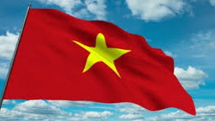 Hát Quốc ca bêl k’nặ lướt ta bơơn a chông axiu đhị zr’lụ ta bơơn a chông axiu Hoàng Sa