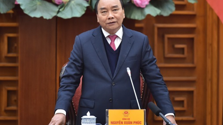 Thủ tướng Nguyễn Xuân Phúc k’đhơợng xay pr’họp Thường trực Chính phủ ooy Vắc-xin Covid-19