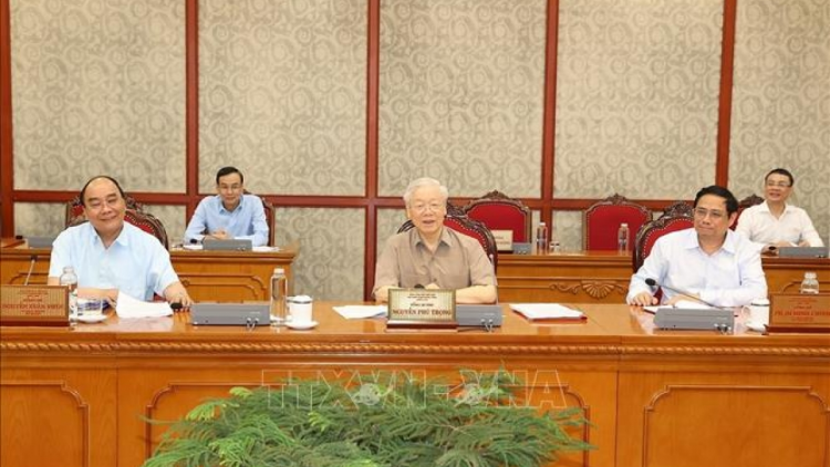 Khua git gai Ping gah dêh čar ta ơi Nguyễn Phú Trọng git gai jơnum Ding jum kơđi čar, Grŭp git gai Ping gah