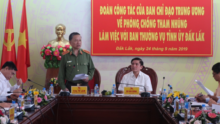 Bộ Công an lơh broă mờ Ban Thường vụ Tỉnh uỷ Dak Lak