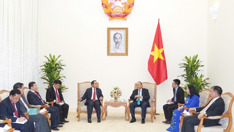 Thủ tướng Nguyễn Xuân Phúc wă Phó Thủ tướng Lào