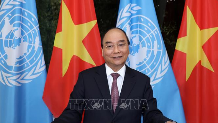 Thủ tướng ồng Nguyễn Xuân Phúc pơyoa jơnau yal tus Đại hội đồng Liên hợp quốc