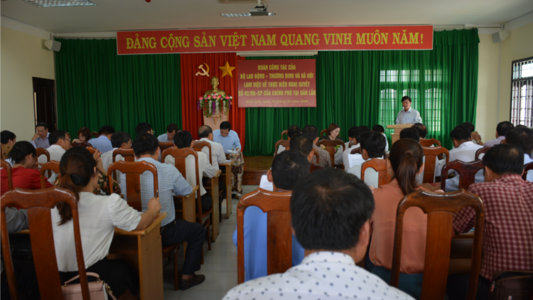 Mpồl lơh broă bơh Bộ Lao động, Thương binh mờ Xã hội lơh broă tàm Dak Lak