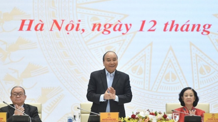 Ồng Nguyễn Xuân Phúc Thủ tướng Chính phủ đơs ngan gơ noar broă dờng màng bơh cau lơh broă sa dê
