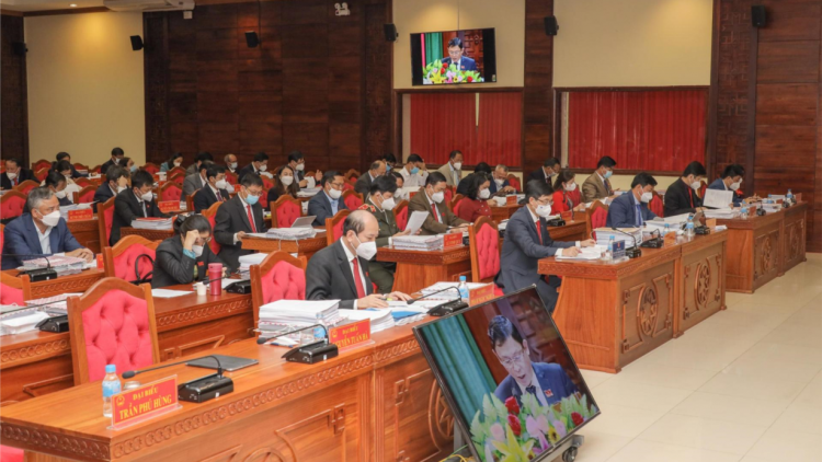 Hội đồng Ñân dân (HĐND) càr Dăk Lăk sền gròi tus mờ broă hòi jà bơcri priă mờ ai broă lơh cau lơh broă gơtìp gơrềng bơh kòp Kovid-19 in