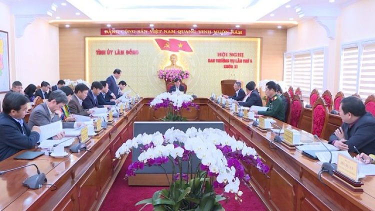 Lâm Đồng: Pơrjum Ban Thường vụ Tỉnh ủy dơ̆ 6