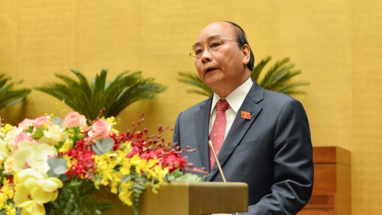 Thủ tướng Nguyễn Xuân Phúc yal jơnau yal broă lơh tơngai bơh nam 2016 tus nam 2021 bơh Chính phủ dê