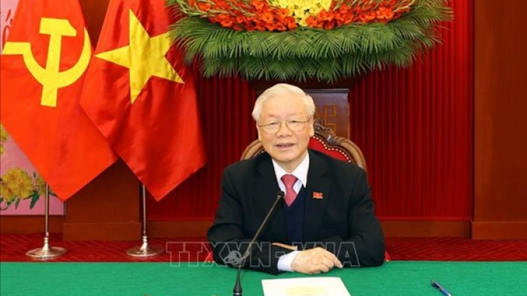 Ồng Nguyễn Phú Trọng Tổng Bí thư, Chủ tịch lơgar cribơyai tàm điện thoại mờ Tổng Bí thư, Thủ tướng Lào