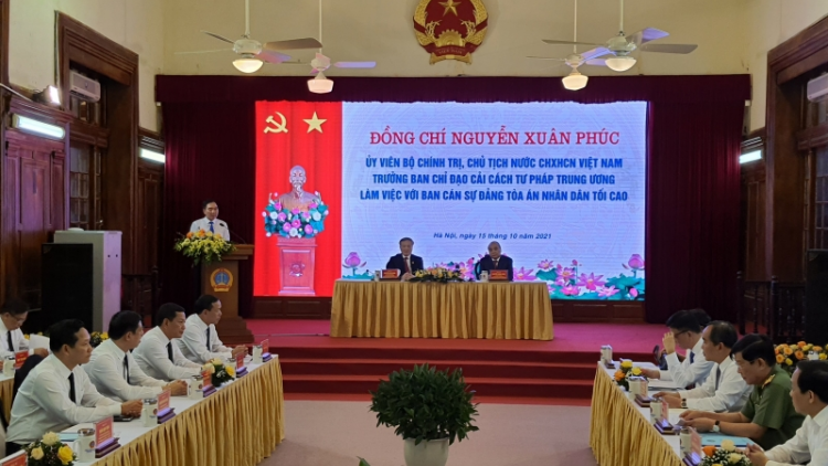 Chủ tịch lơgar ồng Nguyễn Xuân Phúc lơh broă mờ Ban Cán sự Đảng Anih cah rơña dờng rơlao jơh dà lơgar