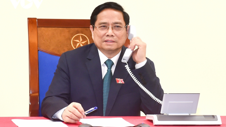 Ồng Phạm Minh Chính Thủ tướng Chính phủ cribơyai tàm điện thoại mờ Thủ tướng Lào  mờ Thủ tướng Campuchia