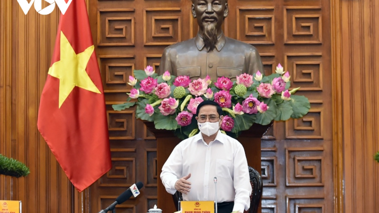 Ồng Phạm Minh Chính- Thủ tướng Chính phủ đơng lam pơrjum rcang sơndră kòp Covid-19