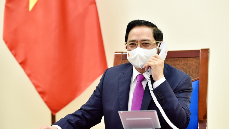 Ồng Phạm Minh Chính Thủ tướng Chính phủ cribơyai tàm điện thoại mờ Thủ tướng Thái Lan