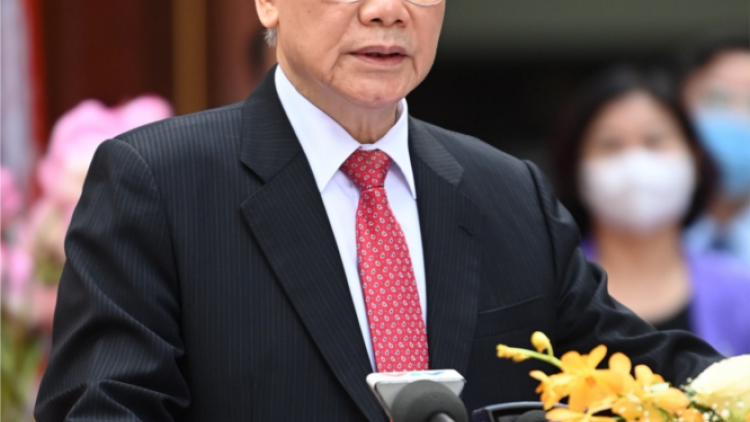 Ồng Nguyễn Phú Trọng- Tổng Bí thư đùh sră tĕ khà kuang bàng Quốc hội khoá XV mờ Hội đồng Nhân dân ală kấp tàm Hà Nội