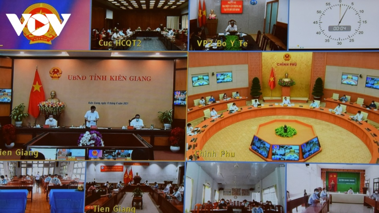 Thủ tướng Chính phủ sồr càr Tiền Giang mờ Kiên Giang pal lơh ngan rlau tai tàm broă lơh rcang sơndră kòp Covid-19